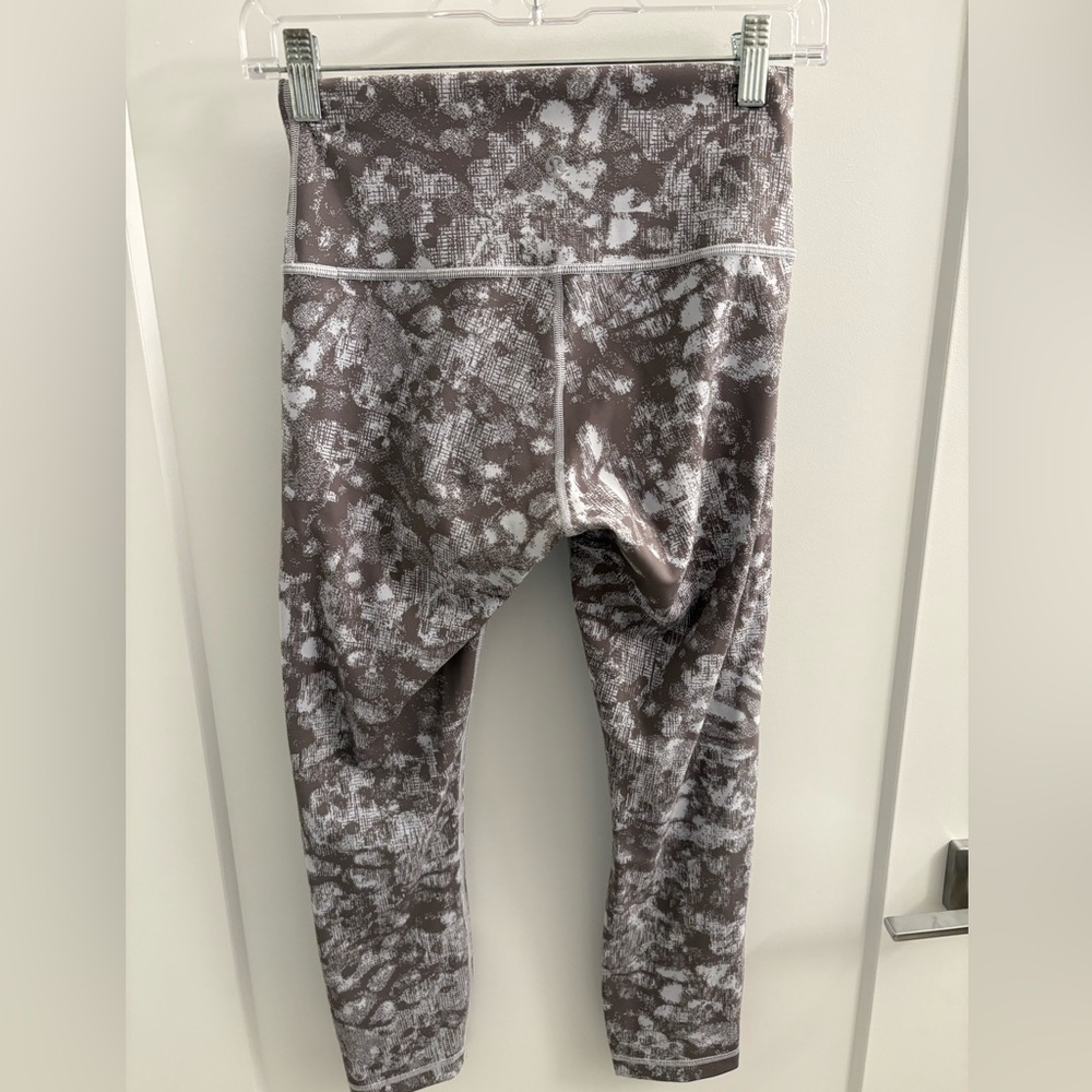 Lululemon Wunder Under High Rise Leggings Jacquard Starlight Grey Fog Size 6 - Picture 8 of 12